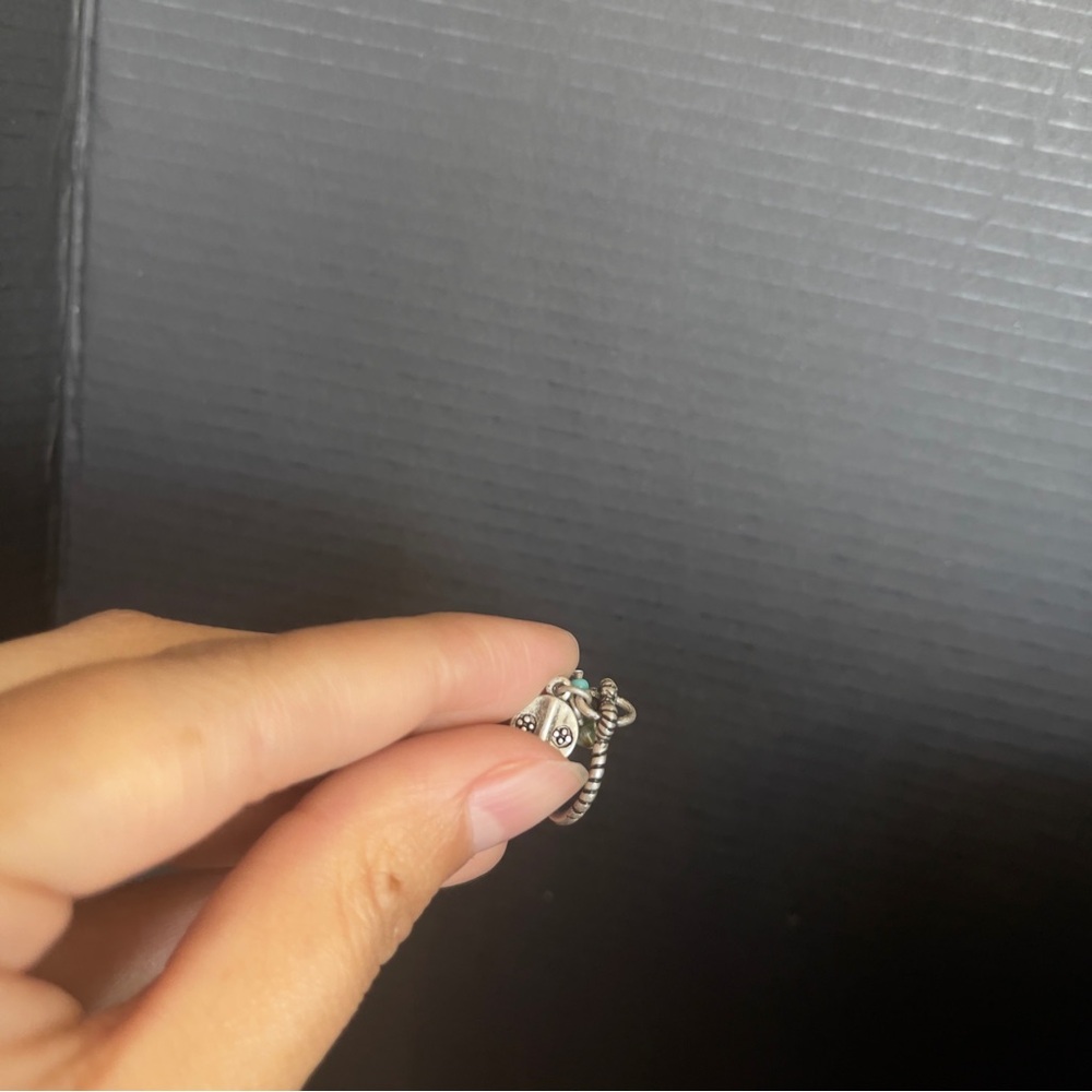 Very Small Adjustable Ring Sterling Silver - image 4